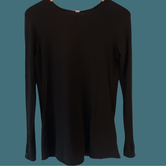 Lululemon Making Moves Pleated Back Rulu Black Long Sleeve Shirt - Picture 3 of 12
